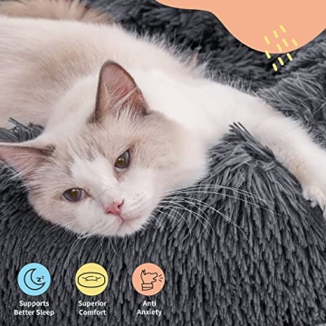 Cozy PEOPLE&PETS Plush Pet Bed for Dogs and Cats