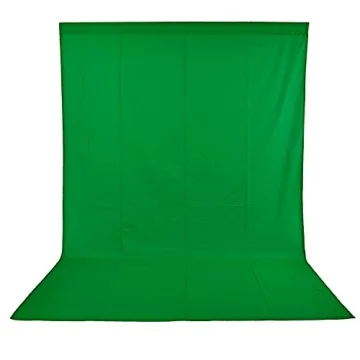 Neewer Green Chromakey Backdrop with 3 Clamps - 9x15 ft