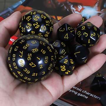CiaraQ DND Polyhedral Dice Set for Tabletop Games