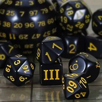 CiaraQ DND Polyhedral Dice Set for Tabletop Games