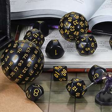 CiaraQ DND Polyhedral Dice Set for Tabletop Games