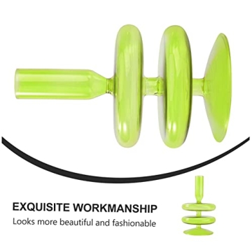 PRETYZOOM Retro Decor Glass Taper Candle Holder Candlestick Holder Pillar Candle Stand Table Centerpiece for Easter Wedding Birthday Party Favors Home Decor Green Glass Vase