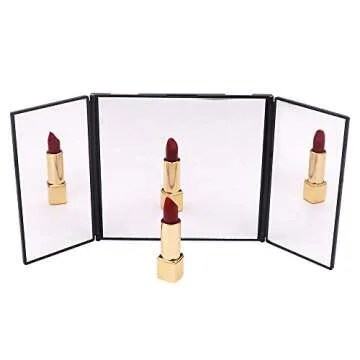 LECAMEBOR Tri-Fold Car Visor Mirror for Effortless Makeup