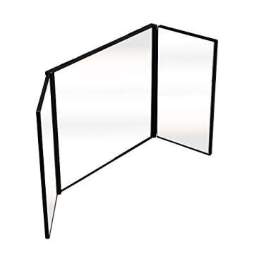 LECAMEBOR Tri-Fold Car Visor Mirror for Effortless Makeup