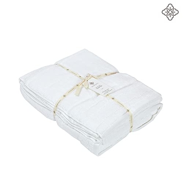 BIOWEAVES 100% Organic Cotton Plush Towel Set - White