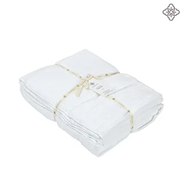 BIOWEAVES 100% Organic Cotton Plush Towel Set - White