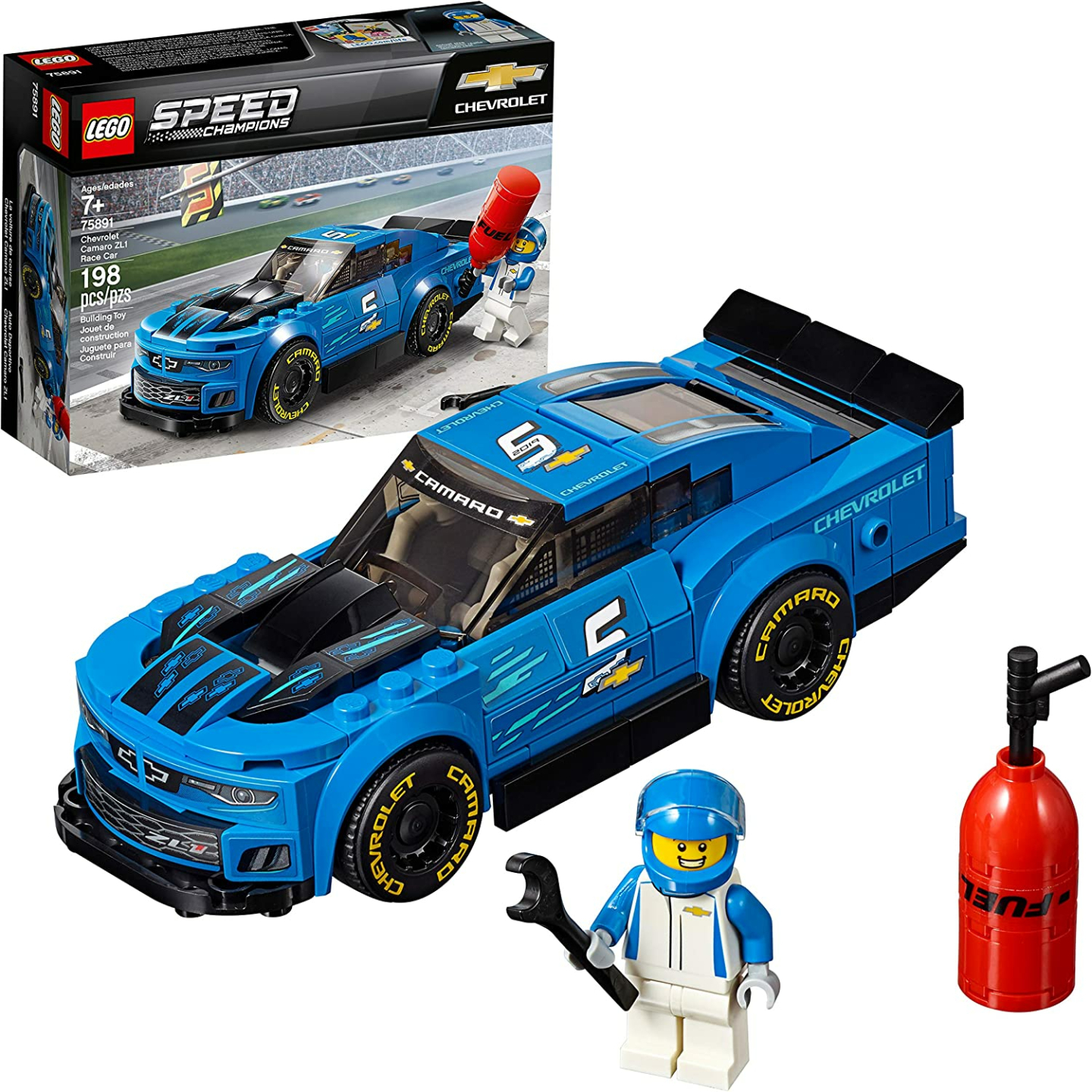 LEGO Chevrolet Camaro ZL1 Race Car Building Kit - 198 Pieces