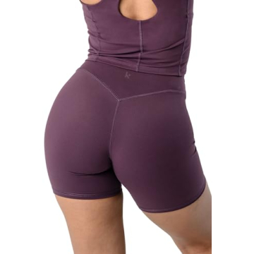 Kamo Fitness Serenity Shorts High Waisted 6" Inseam No Front Seam Thigh Friendly V Booty Seam Women'...