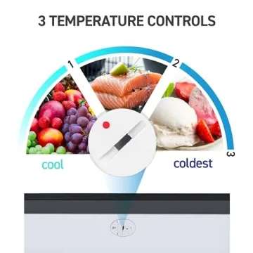 Commercial Cool Upright Freezer 6 Cu Ft with Reversible Door