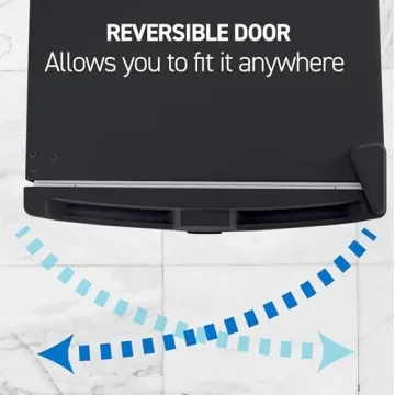 Commercial Cool Upright Freezer 6 Cu Ft with Reversible Door