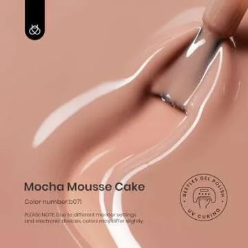 Beetles Nude Gel Nail Polish 15ml Neutral Brown Color Natural spring Gel Polish Set Mocha Mousse Cak...