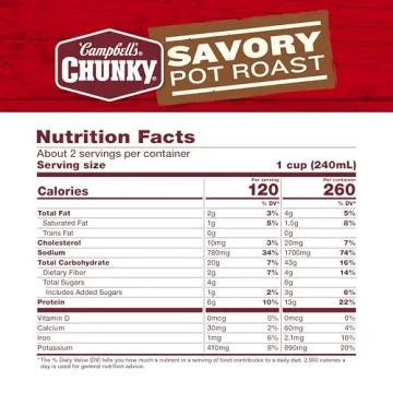 Campbell’s Chunky Savory Pot Roast Soup 18.8 oz Can