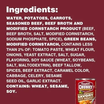 Campbell’s Chunky Savory Pot Roast Soup 18.8 oz Can