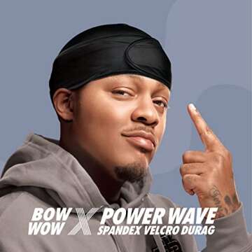 Red by Kiss Premium Bow Wow X Power Wave Durag, 360 Wave Compression Cap for Men & Women, Adjustable...