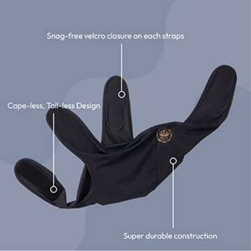 Red by Kiss Premium Bow Wow X Power Wave Durag, 360 Wave Compression Cap for Men & Women, Adjustable Hook-and-Loop Strap, Stylish & Durable, Ideal for Locs, Braids, Finger Waves (Spandex - Black)