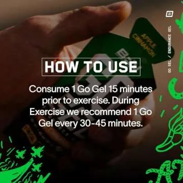 Bare Performance Nutrition, BPN Go Gel Endurance Gel, Vegan + Gluten Free Running Gel with 24g of Carbohydrates & 100 Calories per Gel Pack, 10 Single-Serving Gel Packs, Mango