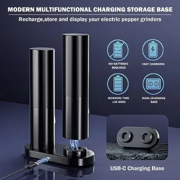 Electric Salt and Pepper Grinders - Perfect Gift Set