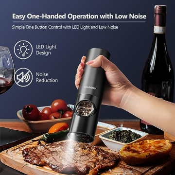 Electric Salt and Pepper Grinders - Perfect Gift Set