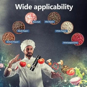 Electric Salt and Pepper Grinders - Perfect Gift Set