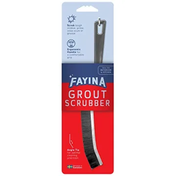 FAYINA Grout Cleaner Scrub Brush for Home Cleaning