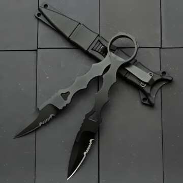 Portable 6.7 Inch Knife with Fixed Blade and Sheath