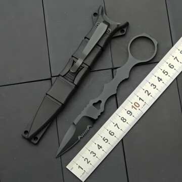 Portable 6.7 Inch Knife with Fixed Blade and Sheath