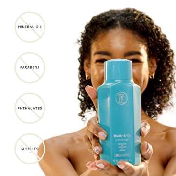 TPH BY TARAJI Hustle & Co Hydrating Co-Wash with Olive Oil, Shea Butter & Sage | Nourishing Hair Rinse, Sulfate Free Shampoo for Curly & Coily Hair | Cruelty-Free, Vegan | For Women & Men, 12 fl oz