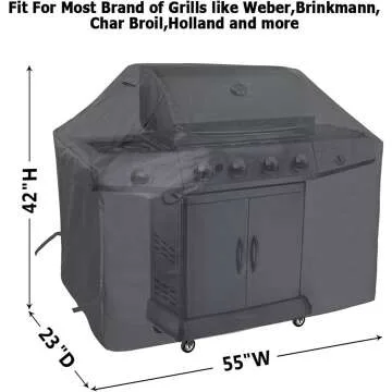 NEXCOVER 55 Inch Waterproof BBQ Grill Cover