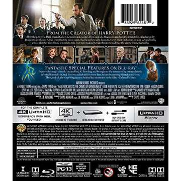 Fantastic Beasts: The Crimes of Grindelwald (4K Ultra HD) [4K UHD]