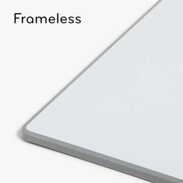 U Brands Magnetic Dry Erase Board Value Pack, 6"x11", Frameless, Includes 3 Magnetic Markers