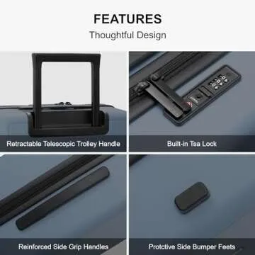 LEVEL8 20 Inch Carry-On Luggage for Stylish Travelers