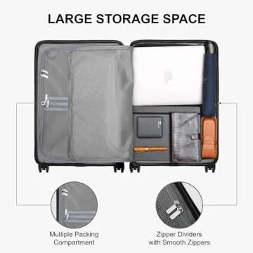 LEVEL8 20 Inch Carry-On Luggage for Stylish Travelers