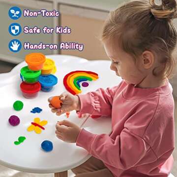 ShyLizard 24PCS Valentine Cards for Kids Classroom School, Colorful Dough Toys with Cards Valentine Exchange Gifts, Kids Valentine Day Cards Gifts Exchange, School Classroom Valentines Party Favors