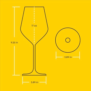 JoyJolt Layla Red Wine Glasses Set of 4 Elegant Durable