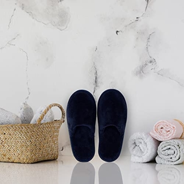 Spa Slippers Closed Toe 12Pairs Disposable Indoor Comfort