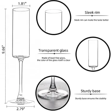 Elegant Set of 12 Champagne Flutes for Celebrations