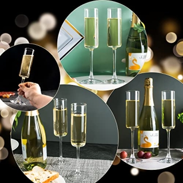 Elegant Set of 12 Champagne Flutes for Celebrations