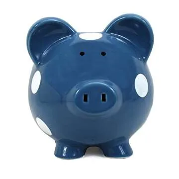 Durable Child to Cherish Polka Dot Piggy Bank for Kids