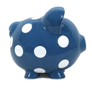 Durable Child to Cherish Polka Dot Piggy Bank for Kids