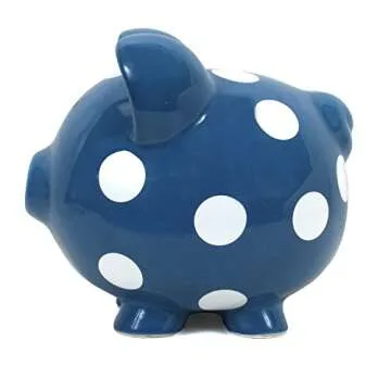 Durable Child to Cherish Polka Dot Piggy Bank for Kids