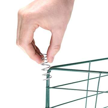 Lymn Cucumber Trellis for Garden - 4 Large Metal A-Frame Supports, 12 Spiral Connectors - Perfect for Growing Climbing Vegetables and Flowers Outdoors - Complete with Plant Clip and U Stakes