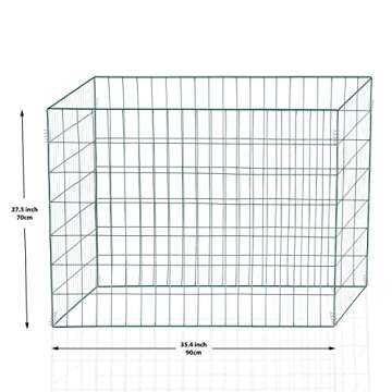 Lymn Cucumber Trellis for Garden - 4 Large Metal A-Frame Supports, 12 Spiral Connectors - Perfect for Growing Climbing Vegetables and Flowers Outdoors - Complete with Plant Clip and U Stakes