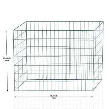Lymn Cucumber Trellis for Garden - 4 Large Metal A-Frame Supports, 12 Spiral Connectors - Perfect for Growing Climbing Vegetables and Flowers Outdoors - Complete with Plant Clip and U Stakes