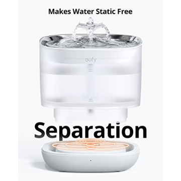 eufy Pet Water Fountain for Small Dogs and Cats - Easy Clean