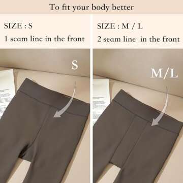 Apriddeo Fleece Lined Tights - Stylish & Warm for Winter