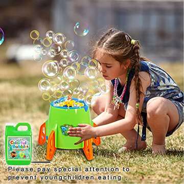 Lulu Home Bubble Concentrated Solution, 1 L/ 33.8 OZ Bubble Refill Solution for Kids Graduation Parties, Bubble Machine, Giant Bubble Wand, Bubble Blower Toys (Grass Green)