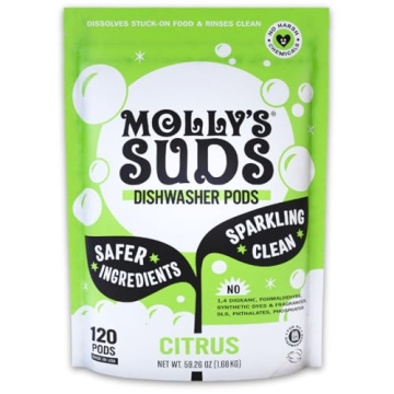 Molly's Suds Dishwasher Pods for Sparkling Clean Dishes