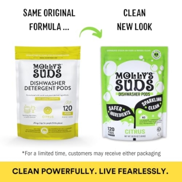 Molly's Suds Dishwasher Pods for Sparkling Clean Dishes