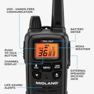 Midland LTX630VP3 Walkie Talkies - Long Range Communication