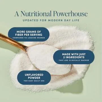 Daily Prebiotic Fiber - Fiber Supplement Powder for Digestive Health & Gut Health - Fiber Powder Unflavored Prebiotics, Non-GMO Dietary Fiber, Gluten & Sugar Free Soluble Fiber Supplements-30 Servings
